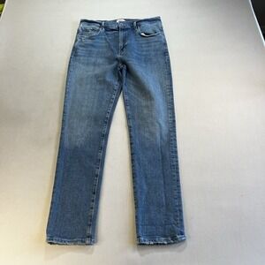 Citizens of Humanity Jeans Womens 30W 29L Blue Olivia Button Fly Slim Distressed